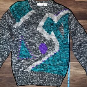 Vintage Geometric Knit Sweater